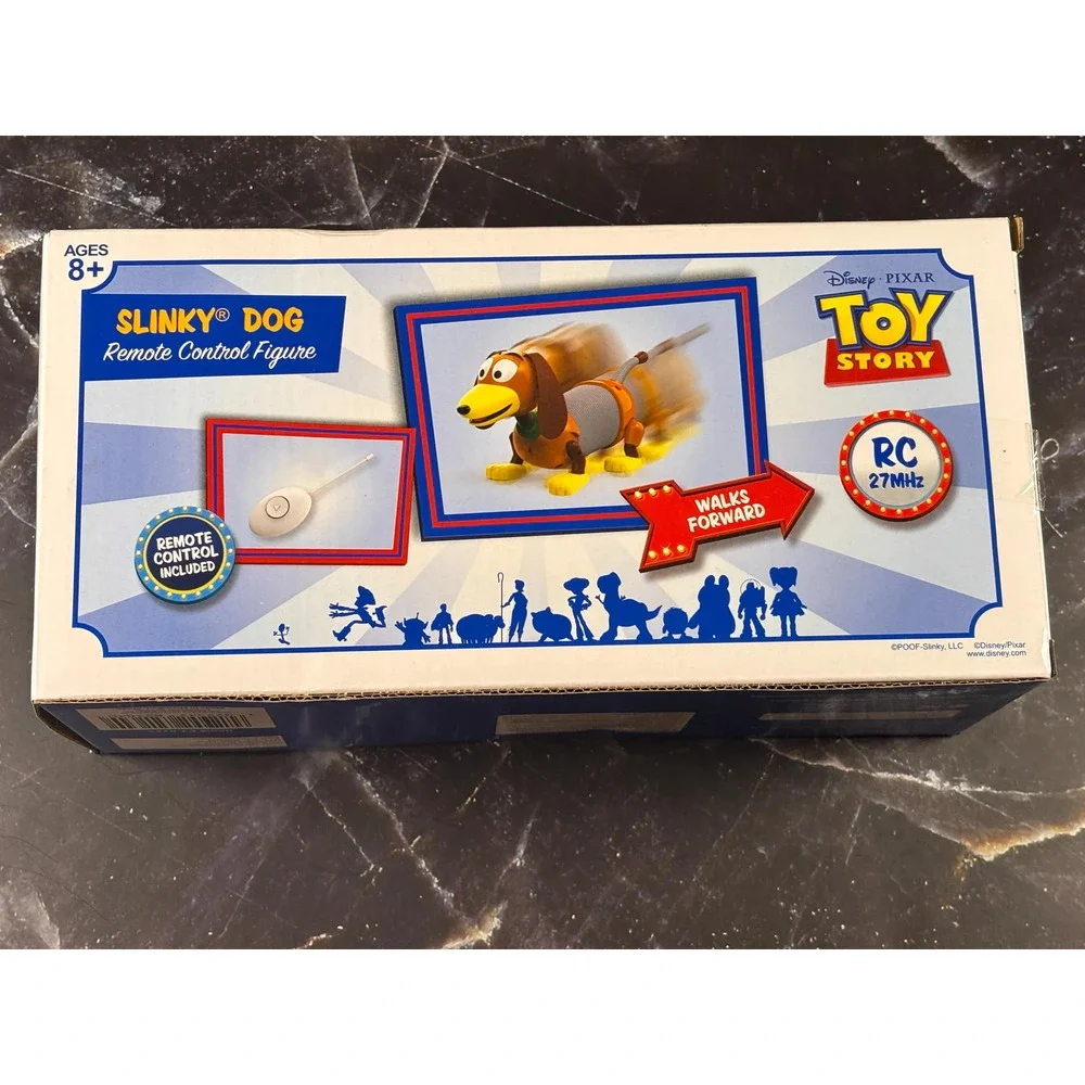Disney Pixar Toy Story Slinky Dog Remote Control Figure Walks Forward Rc 27mhz